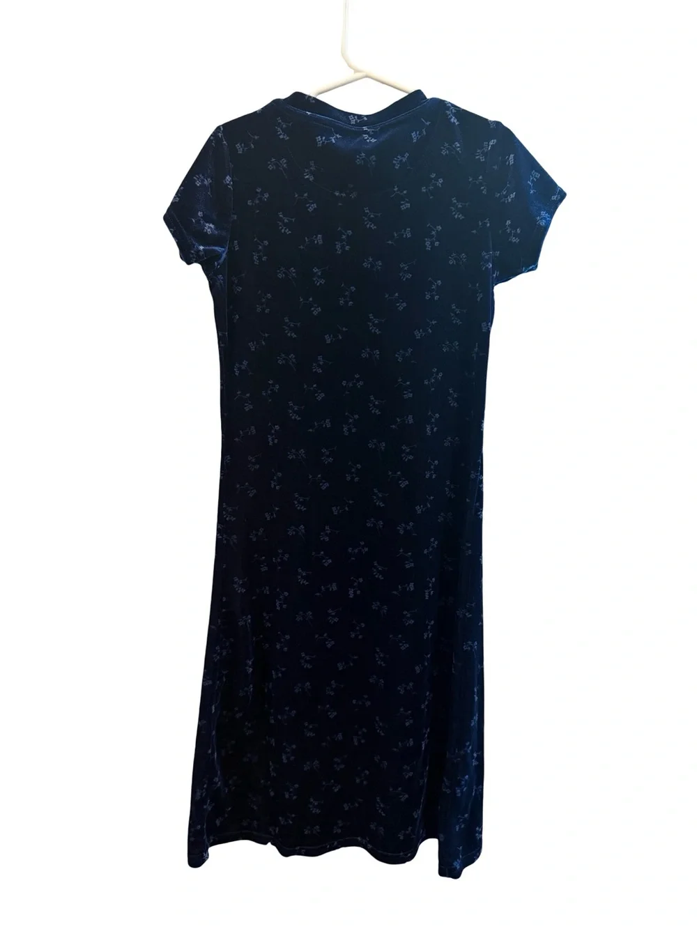 Vintage GAP Navy Velvet Short-Sleeve dress